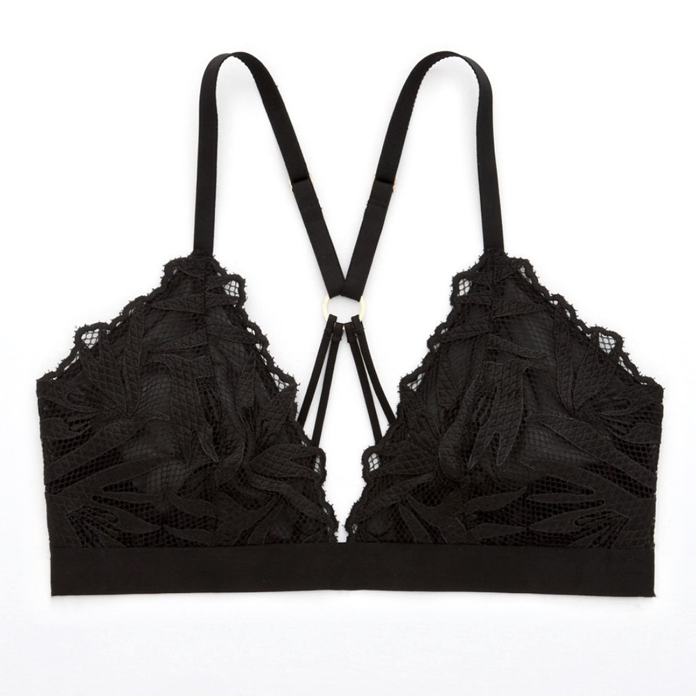 Aerie See Thru Lace Bralette Sz L